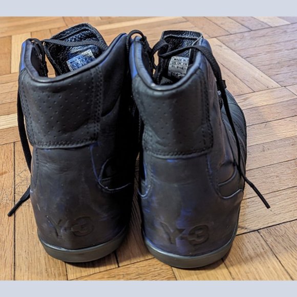 Y-3 Black High-Top Athletic Shoes - Picture 8 of 13